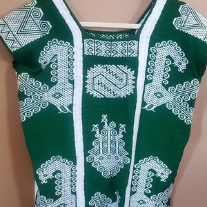 Women's Mexican Hand embroidered Huipil